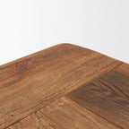 95" Natural Reclaimed Wood Trestle Base Dining Table