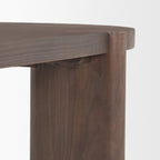 91" Brown Solid Wood Oval Dining Table