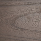 91" Brown Solid Wood Oval Dining Table