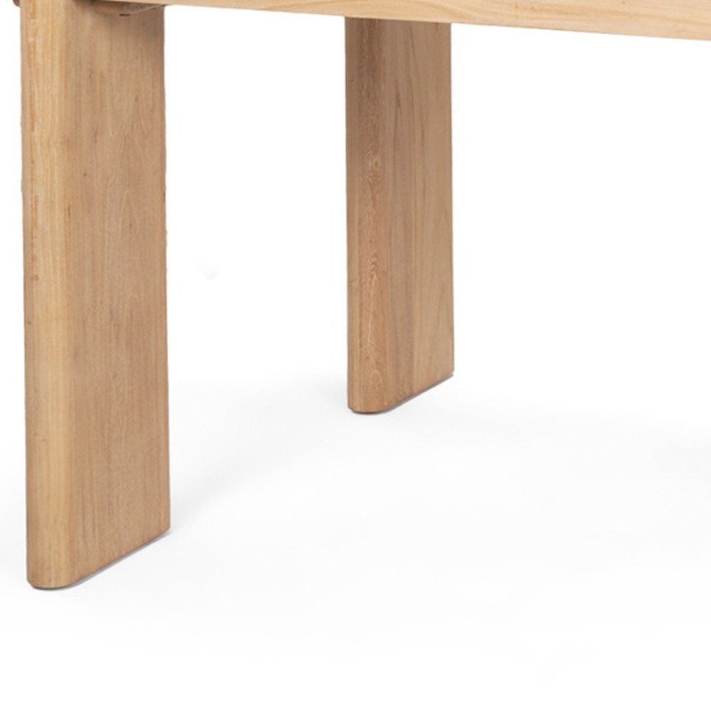 91" Brown Solid Wood Oval Dining Table