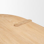 91" Brown Solid Wood Oval Dining Table