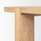 91" Brown Solid Wood Oval Dining Table
