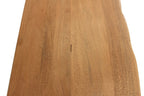 47" Natural and Black Solid Wood and Metal Live Edge Console Table