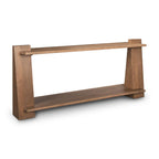 67" Brown Solid Wood Solid Console Table With Shelf