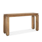 60" Brown Solid Wood Console Table