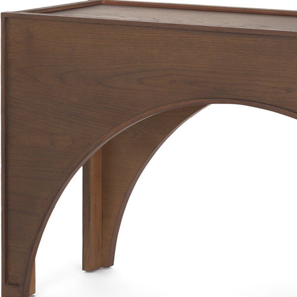 55" Brown Wood Console Table