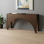 55" Brown Wood Console Table