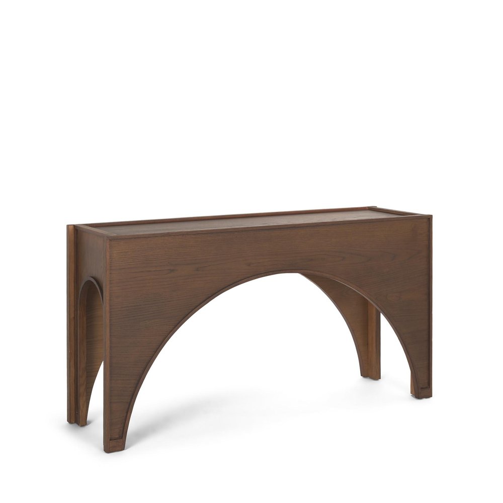 55" Brown Wood Console Table