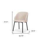 Set of Two Gray and Black Fabric Dining Side Chairs
