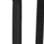 Set of Two Gray and Black Fabric Dining Side Chairs