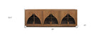 95" Natural Distressed Solid Wood Sideboard with Six Doors
