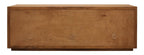 95" Natural Distressed Solid Wood Sideboard with Six Doors