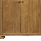 98" Natural Distressed Solid Wood Sideboard with Six Doors