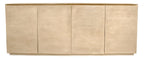 80" Natural Distressed Solid Wood Sideboard With Four Doors