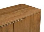 48" Tan Distressed Solid Wood Sideboard With Two Doors