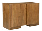 48" Tan Distressed Solid Wood Sideboard Soft Close with Two Doors