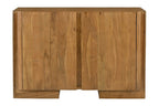 48" Tan Distressed Solid Wood Sideboard Soft Close with Two Doors