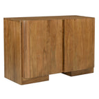 48" Tan Distressed Solid Wood Sideboard Soft Close with Two Doors