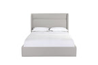 Gray Fabric Upholstered Queen Bed Frame