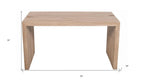 56" Ivory Reclaimed Wood Sled Writing Desk