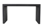 56" Graphite Reclaimed Wood Sled Writing Desk