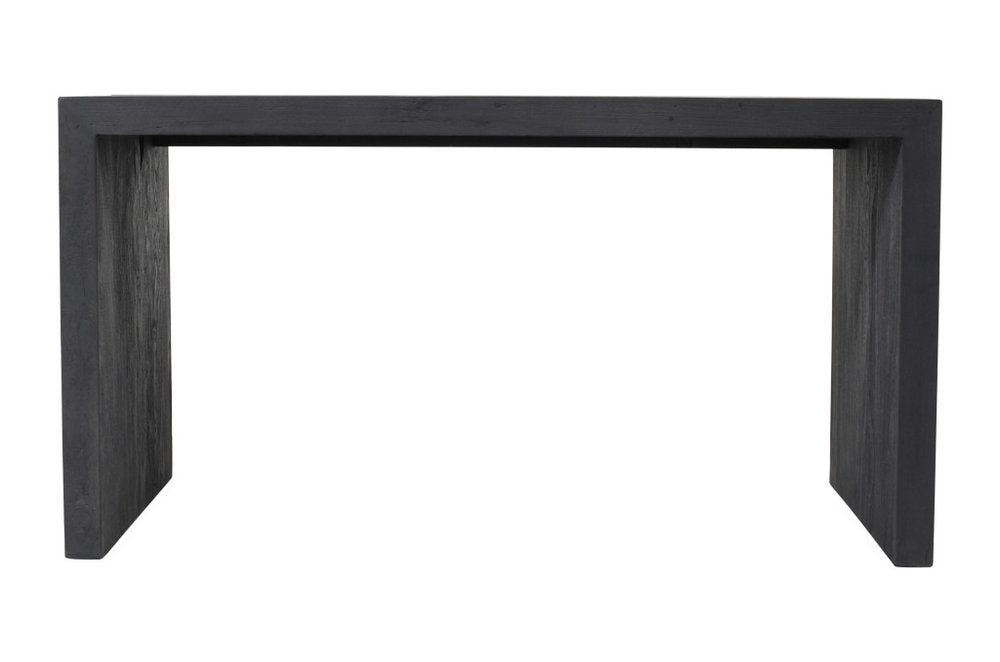56" Graphite Reclaimed Wood Sled Writing Desk