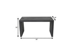 56" Graphite Reclaimed Wood Sled Writing Desk