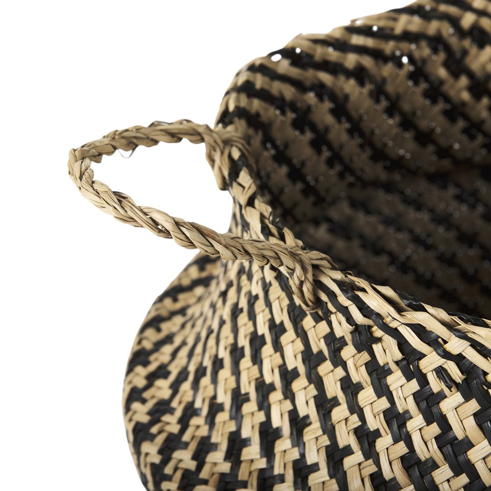 Set of Three Brown Nesting Water Hyacinth Basket