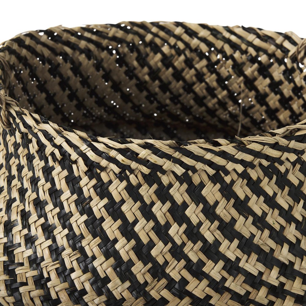 Set of Three Brown Nesting Water Hyacinth Basket
