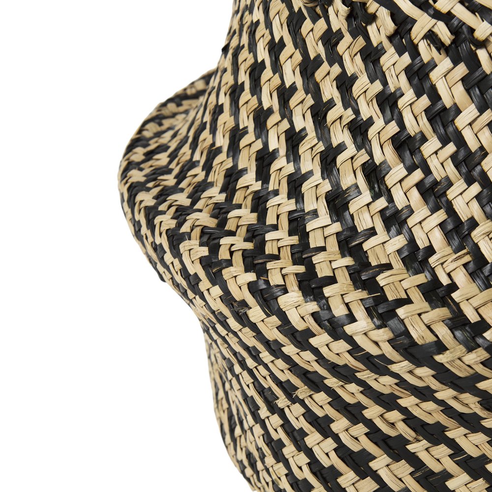 Set of Three Brown Nesting Water Hyacinth Basket