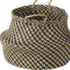 Set of Three Brown Nesting Water Hyacinth Basket