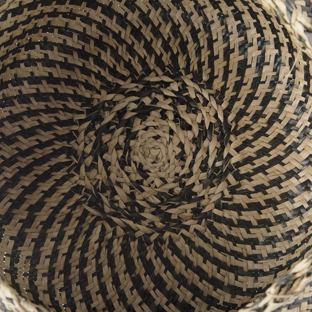 Set of Three Brown Nesting Water Hyacinth Basket