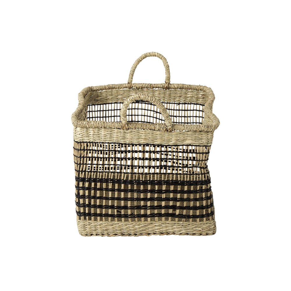 Set of Two Brown Nesting Water Hyacinth Basket