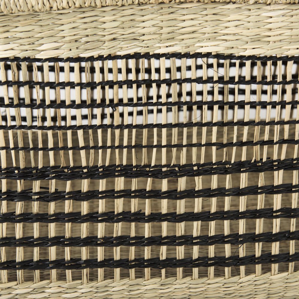 Set of Two Brown Nesting Water Hyacinth Basket