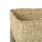 Set of Three Gray Nesting Water Hyacinth Basket