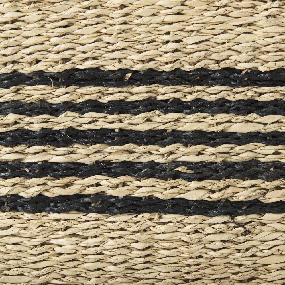 Set of Three Gray Nesting Water Hyacinth Basket
