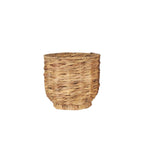 Set of Two Brown Nesting Water Hyacinth Basket With Lid
