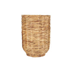 Set of Two Brown Nesting Water Hyacinth Basket With Lid