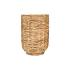 Set of Two Brown Nesting Water Hyacinth Basket With Lid