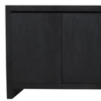 84" Graphite Distressed Reclaimed Wood Sideboard With Four Doors