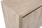 42" Ivory Distressed Reclaimed Wood Sideboard With Two Doors