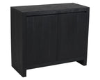 42" Graphite Distressed Reclaimed Wood Sideboard With Two Doors