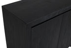 42" Graphite Distressed Reclaimed Wood Sideboard With Two Doors