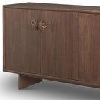 71" Brown Sideboard Soft Close with Four Doors