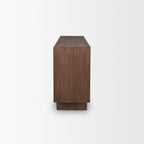 71" Brown Sideboard Soft Close with Four Doors