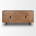 71" Brown Sideboard Soft Close with Four Doors