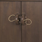 71" Brown Sideboard Soft Close with Four Doors