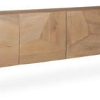 80" Black Solid Wood Sideboard Soft Close with Four Doors