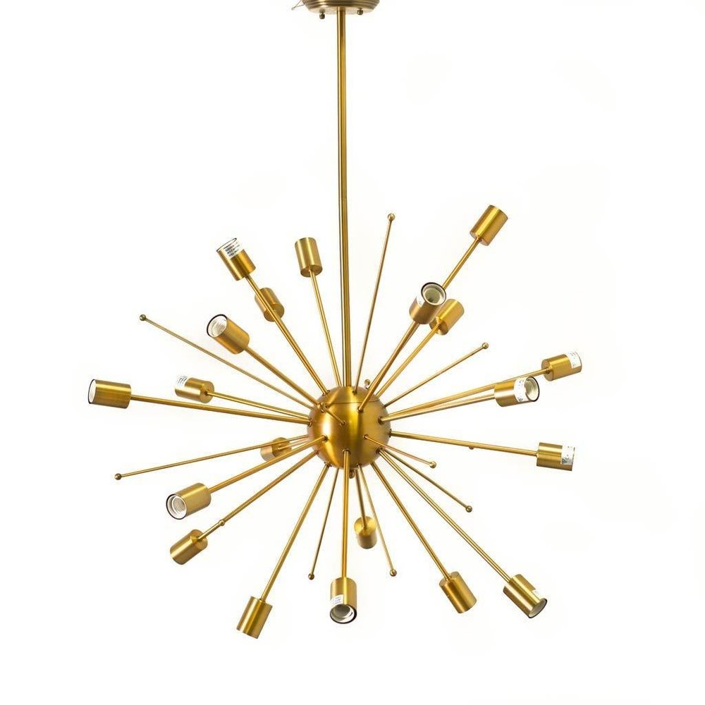 Gold Multi Light Metal Dimmable Chandelier