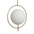 White Single Metal Dimmable Ceiling Light With White Shades
